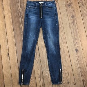 Good American Good Waist Zipper High Rise Jeans